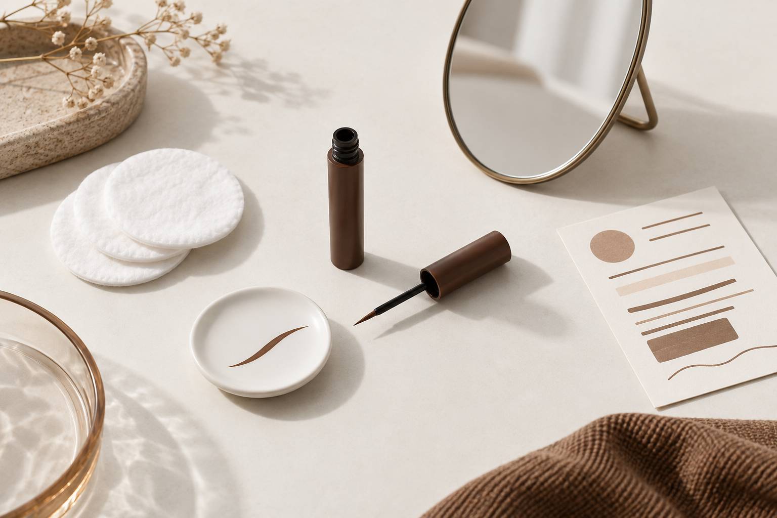 Illustration éditoriale du sujet : Eyeliner per occhi sensibili: cosa evitare nell'INCI