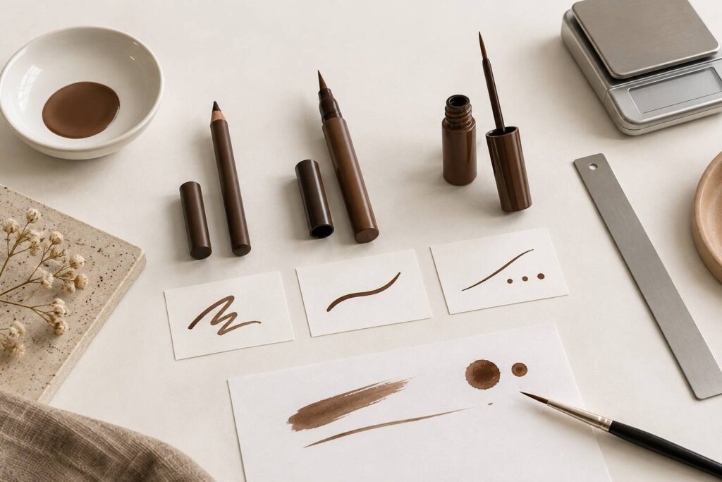 Illustration éditoriale du sujet : Eyeliner: prezzo, formato e durata a confronto