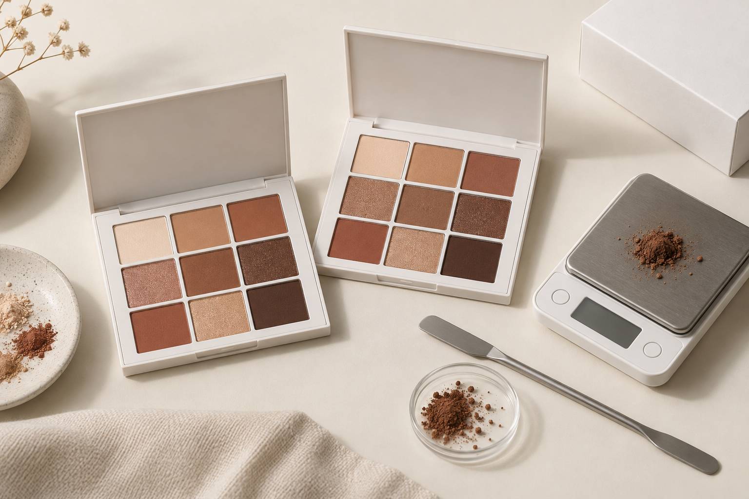 Illustration éditoriale du sujet : Palette occhi: come si calcola il prezzo per grammo